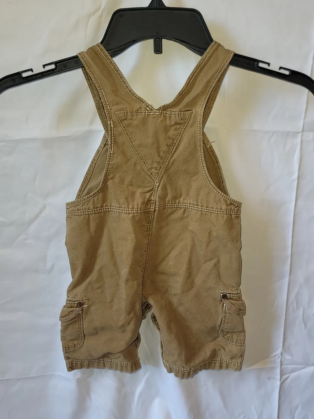 OshKosh B'gosh Brown Short Cargo Overalls